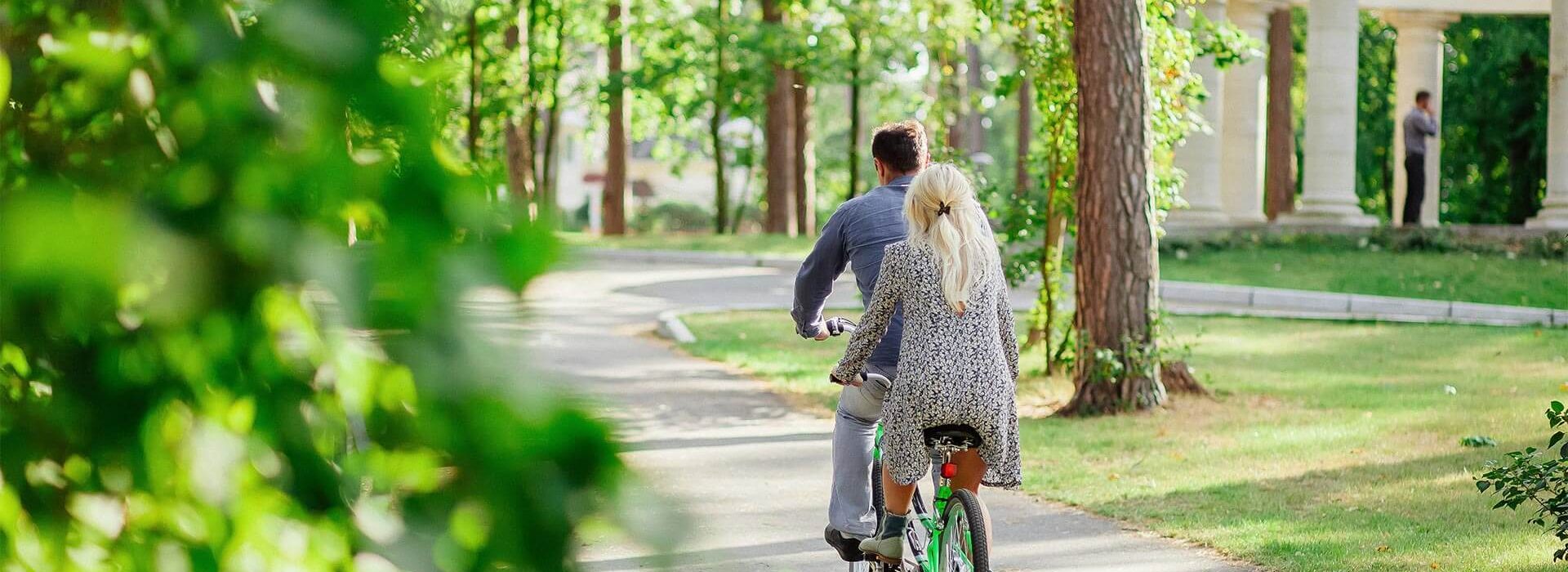 tandem Op de fiets met een visuele beperking
